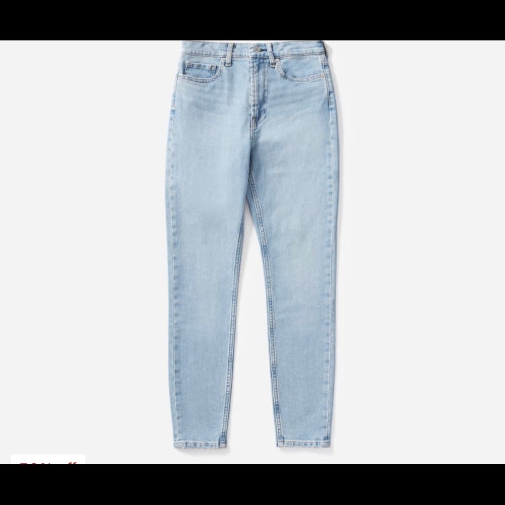 Everlane Women's High Rise Light Wash Skinny Jeans